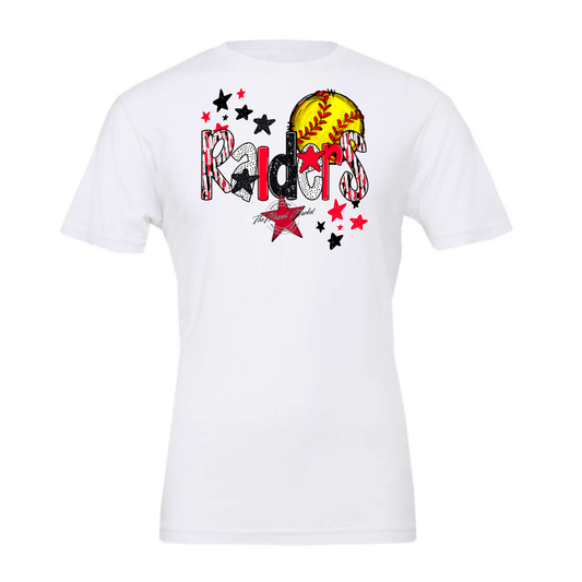 Raiders Softball Scrape-Red
