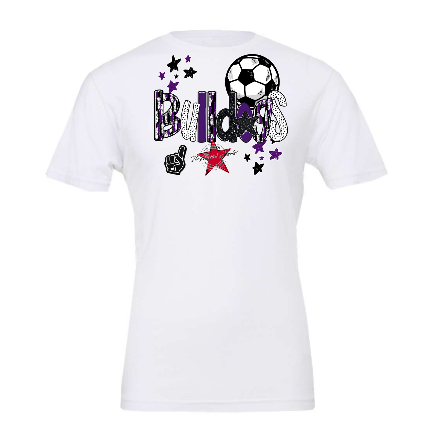 Bulldogs Soccer Scrape-Purple