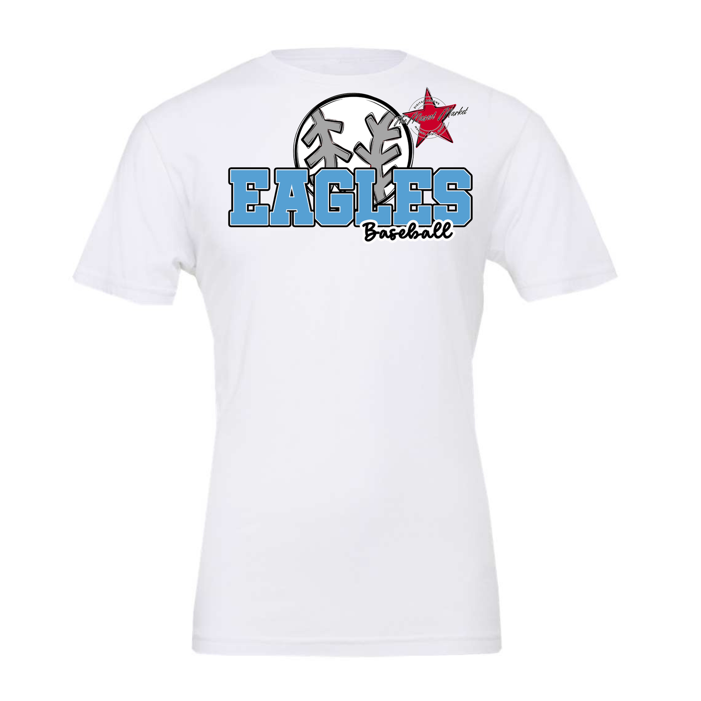Eagles Varsity Baseball Design-Carolina Blue