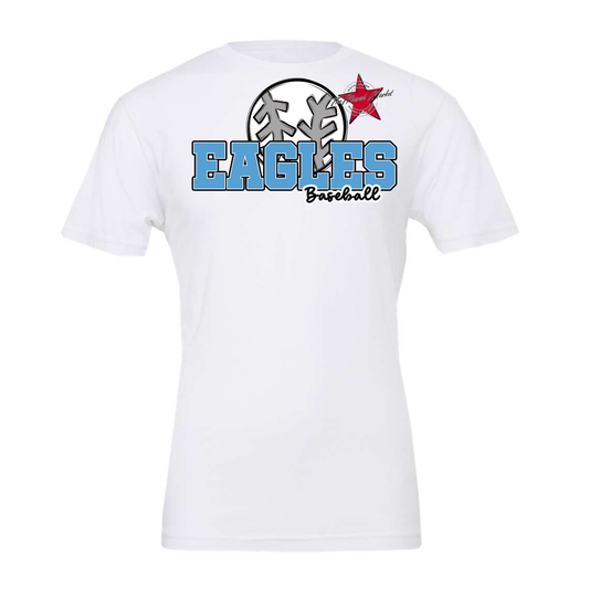 Eagles Varsity Baseball Design-Carolina Blue