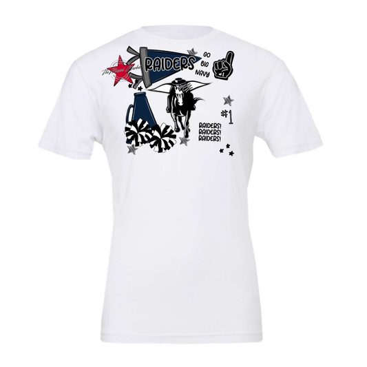 Raiders Mascot Spirit Design 2-Navy