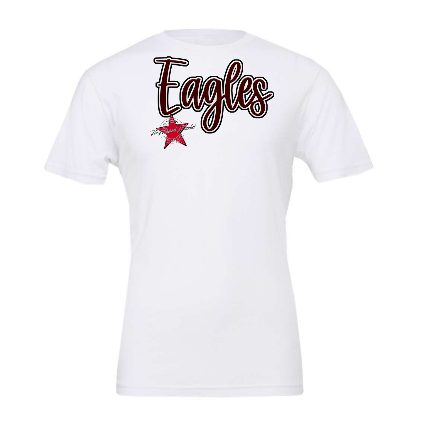 Eagles Faux Chenille Patch-Maroon