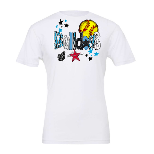 Bulldogs Softball Scrape-Carolina Blue