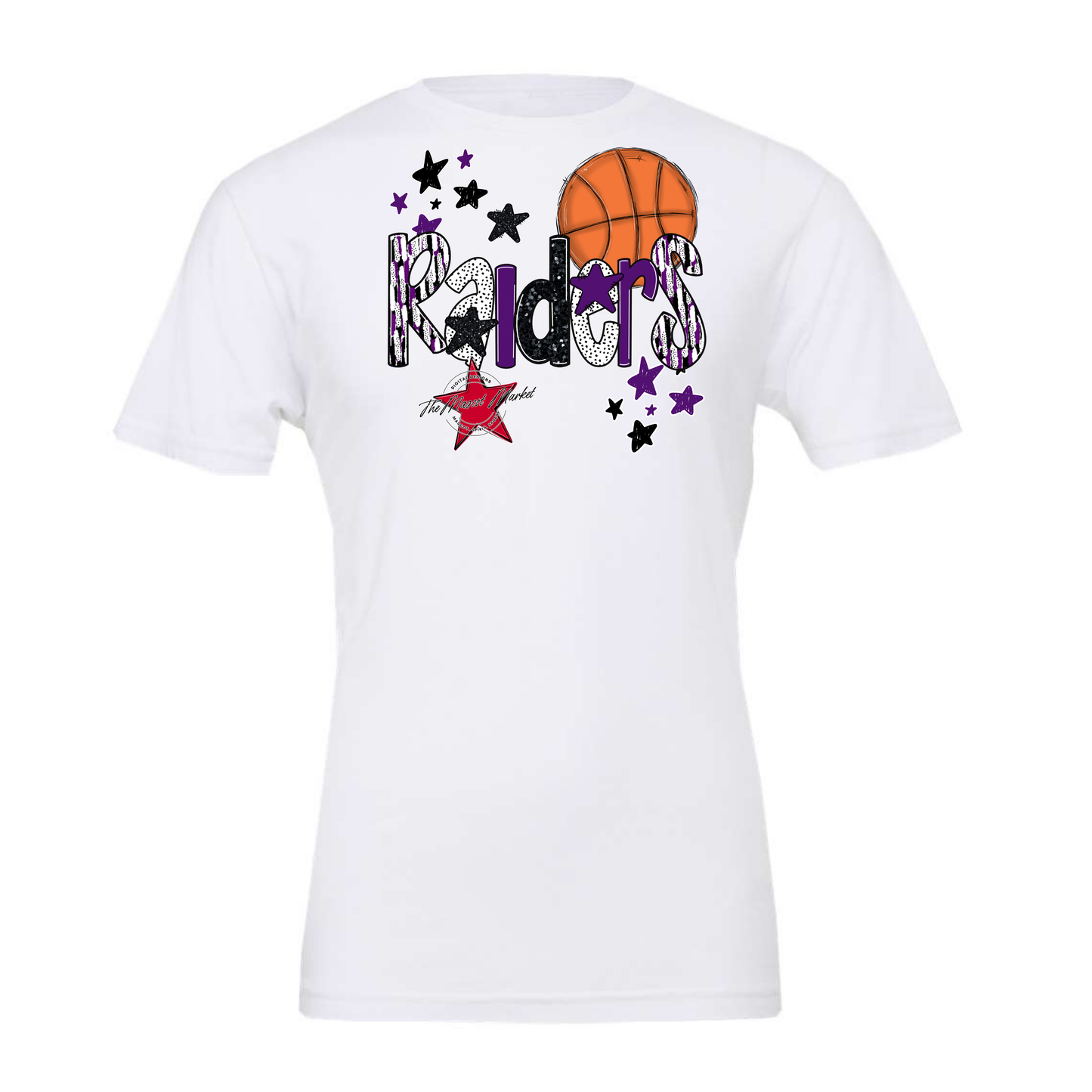 Raiders Basketball Scrape-Purple