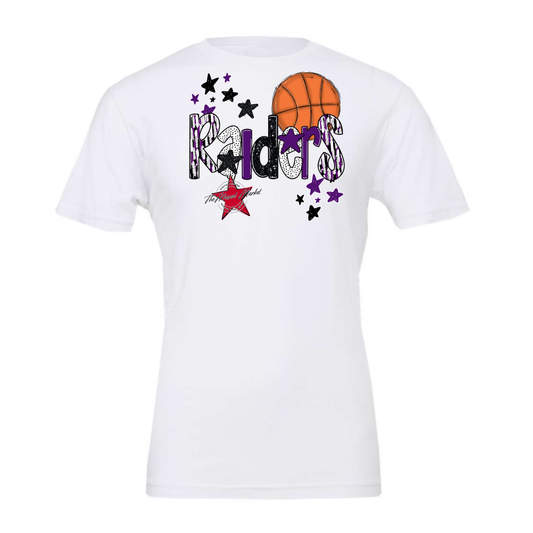 Raiders Basketball Scrape-Purple