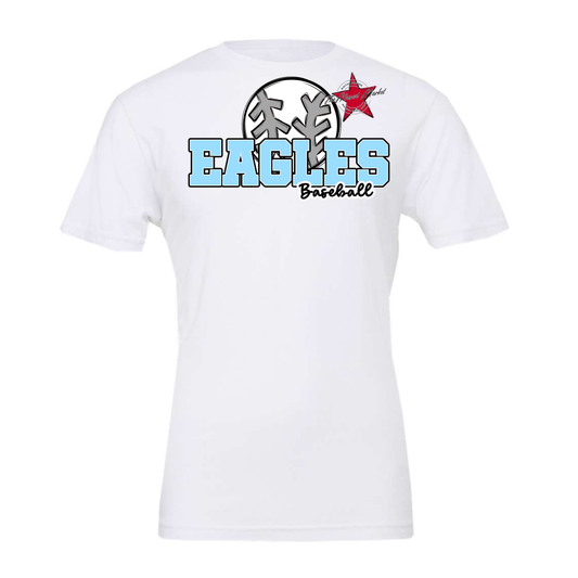 Eagles Varsity Baseball Design-Columbia Blue