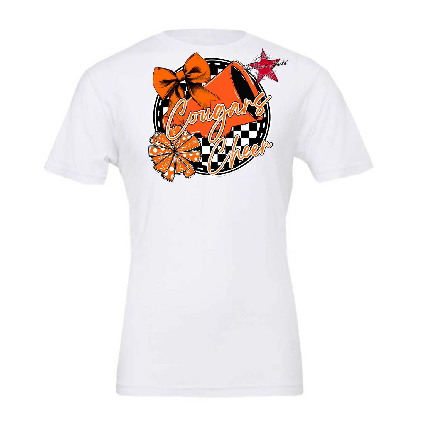 Cougars Circle Cheer Design-Orange