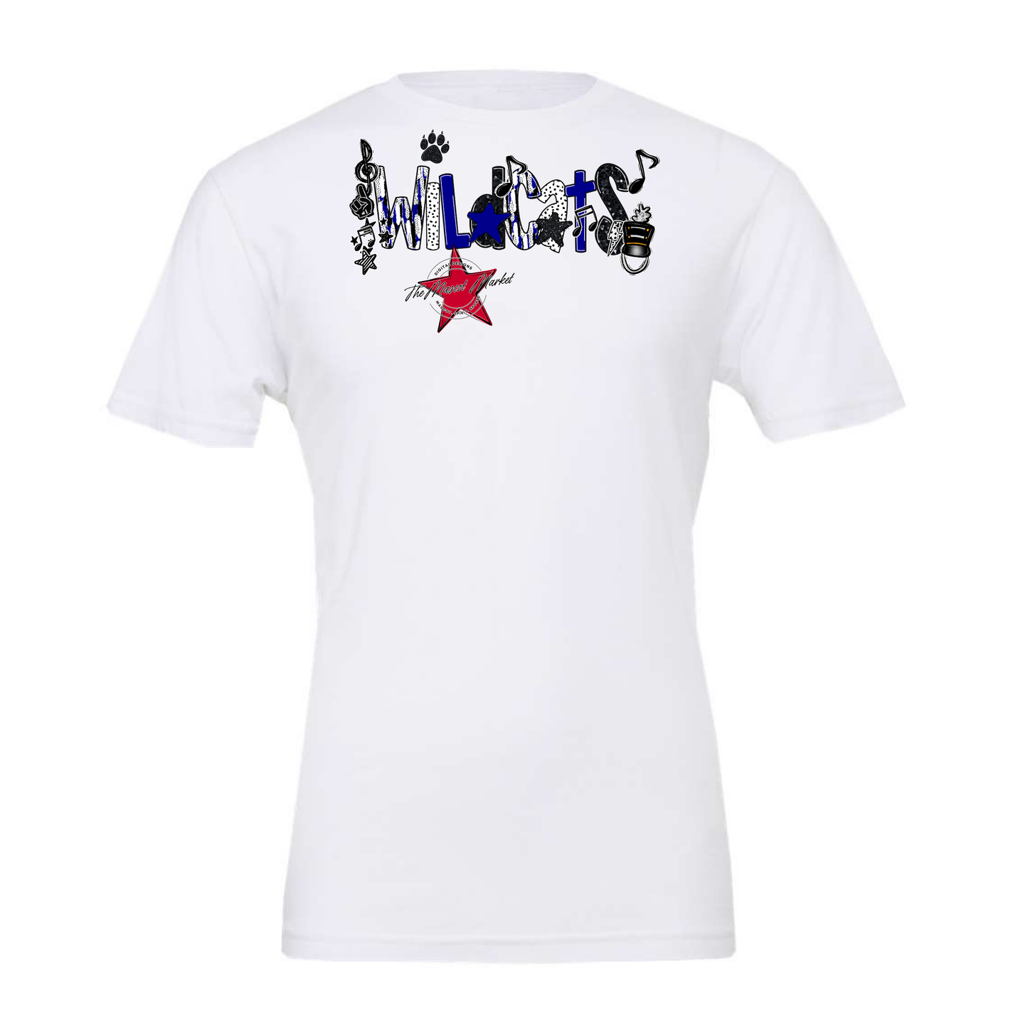 Wildcats Band Scrape-Blue