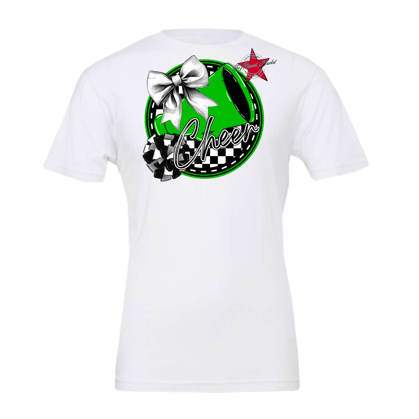 Cheer Circle Design-Bright Green