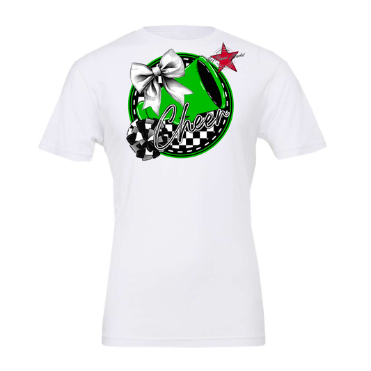 Cheer Circle Design-Bright Green