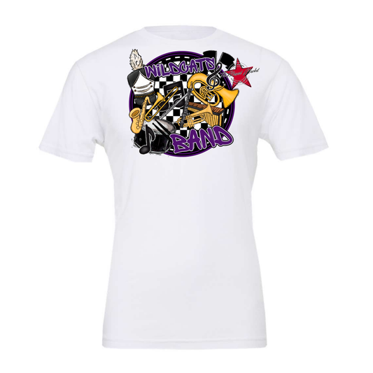 Wildcats Circle Band Design-Purple