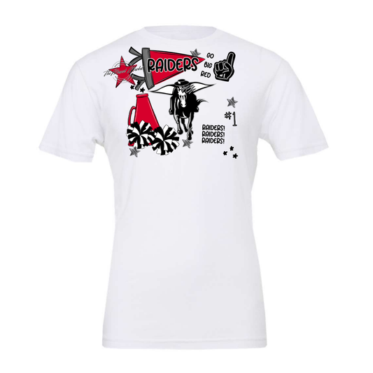 Raiders Mascot Spirit Design 2-Red