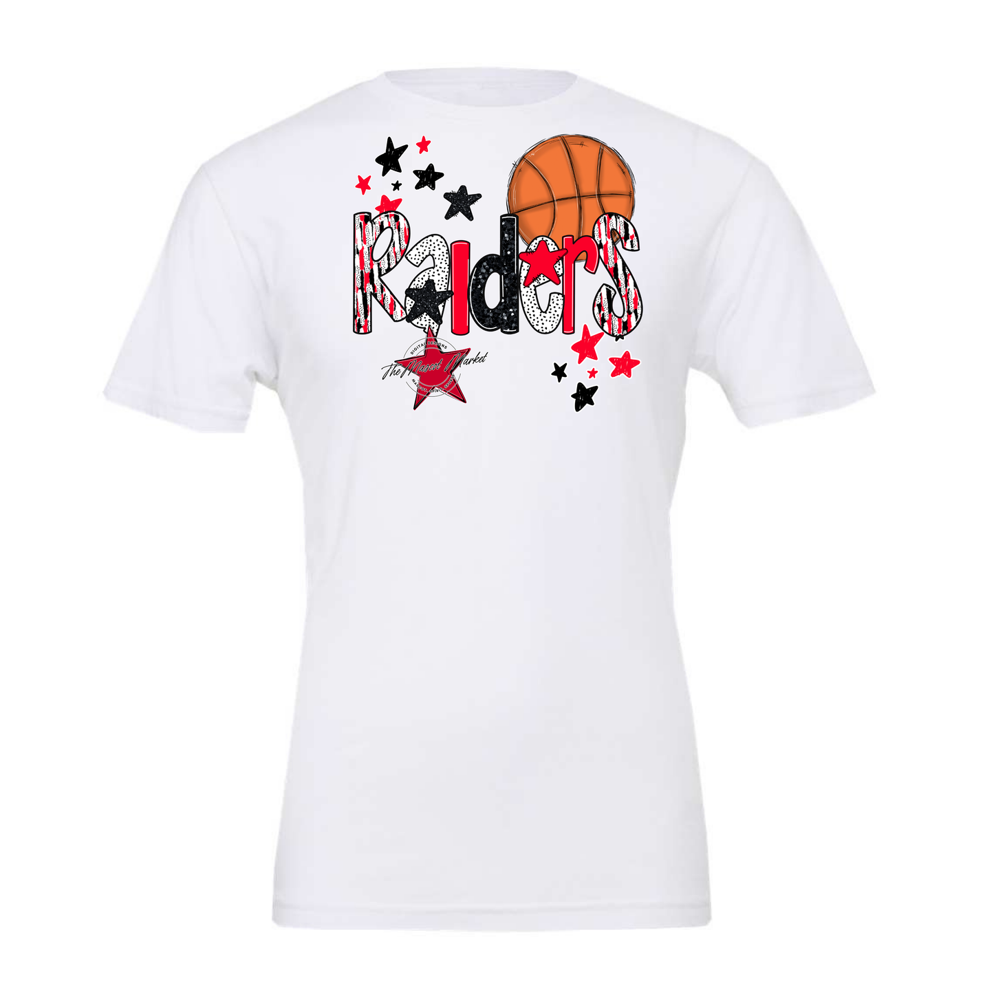 Raiders Basketball Scrape-Red