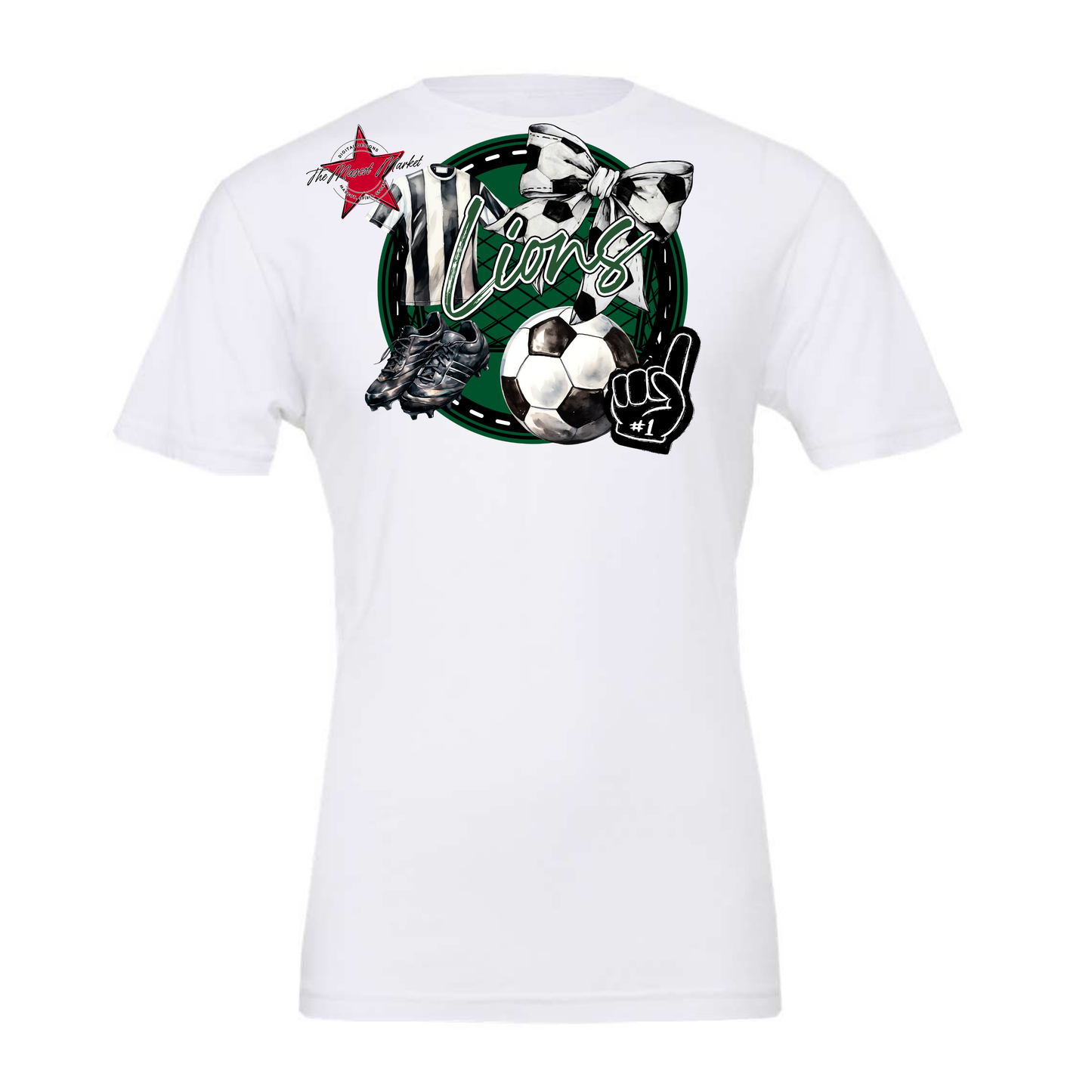 Lions Circle Soccer Design-Green