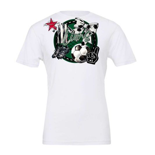 Lions Circle Soccer Design-Green