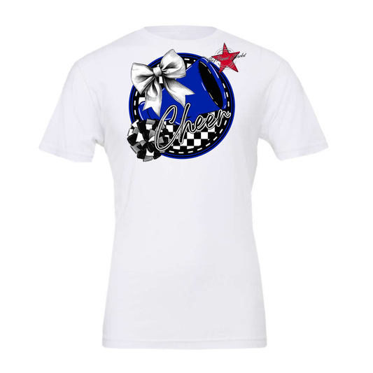 Cheer Circle Design-Royal Blue