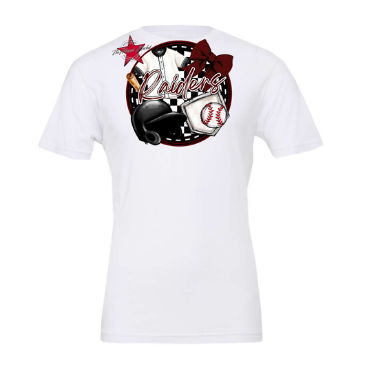 Raiders Circle Baseball Design-Maroon