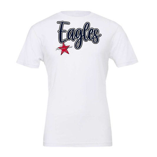 Eagles Faux Chenille Patch-Navy