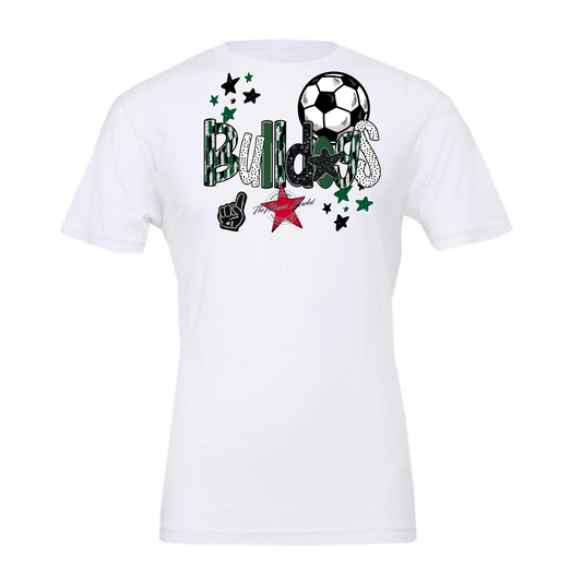 Bulldogs Soccer Scrape-Green