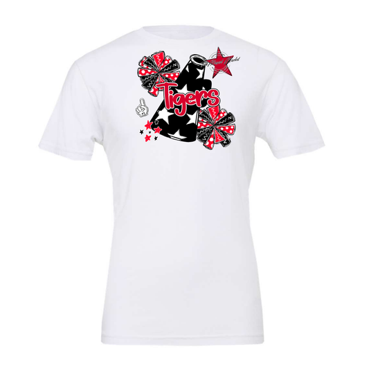Tigers Alpha Megaphone Design-Red