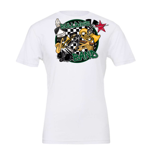 Bulldogs Circle Band Design-Green