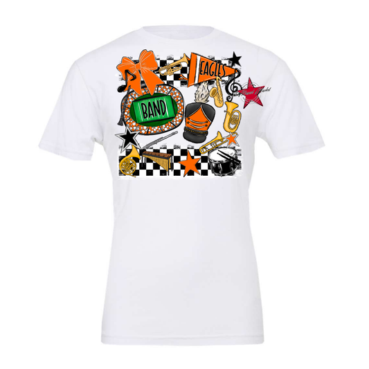 Eagles Band Checkers Design-Orange