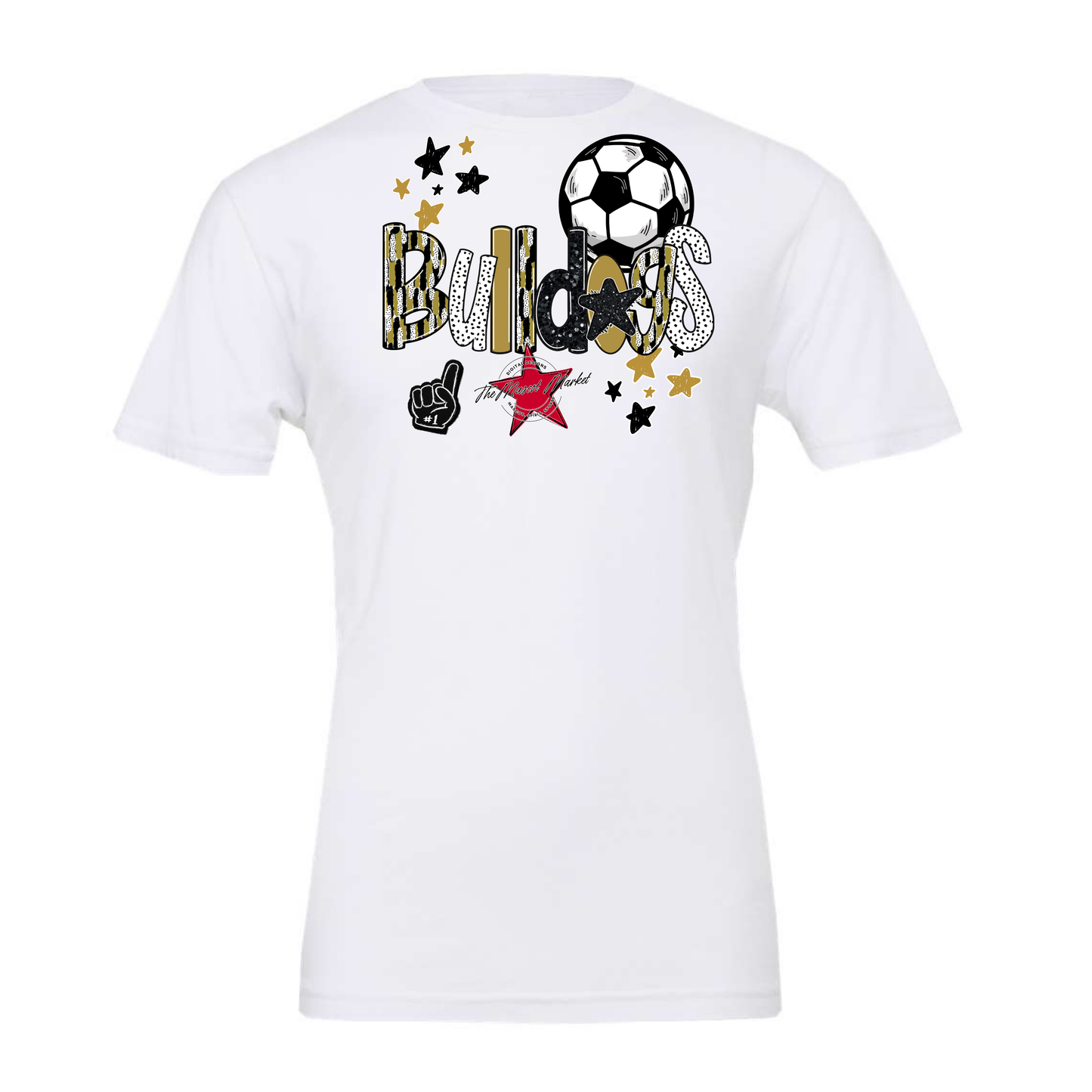 Bulldogs Soccer Scrape-Gold