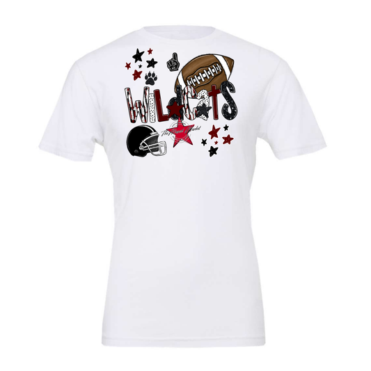 Wildcats Football Scrape-Maroon