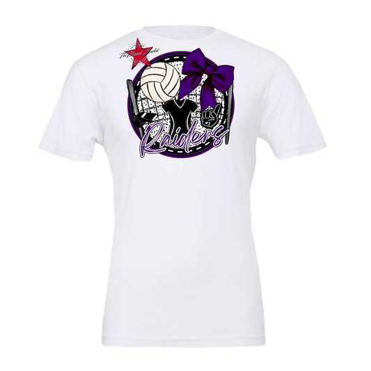 Raiders Circle Volleyball Design-Purple
