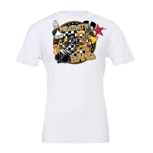 Wildcats Circle Band Design-Gold
