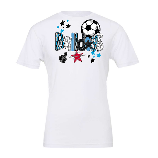 Bulldogs Soccer Scrape-Carolina Blue