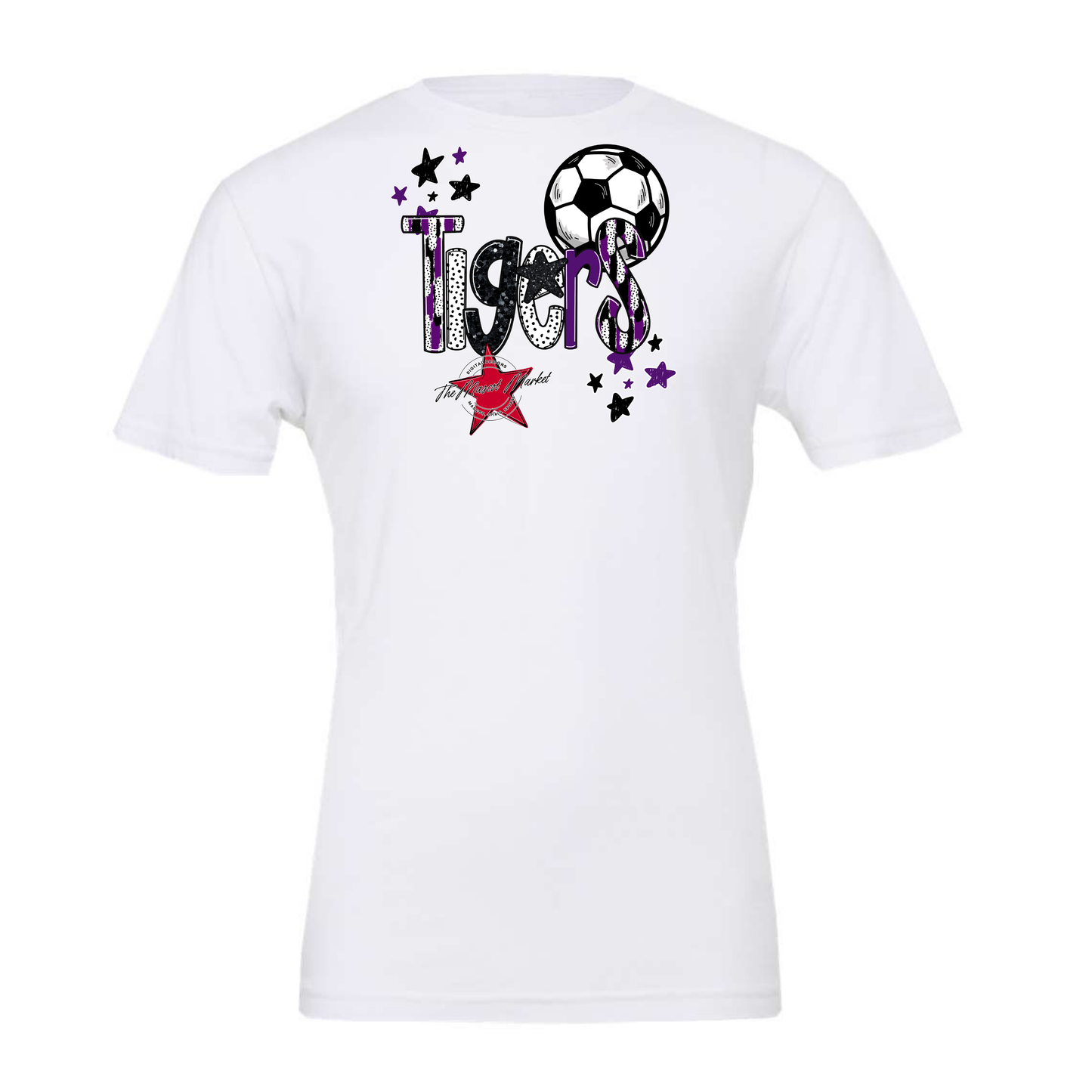 Tigers Soccer Scrape-Purple