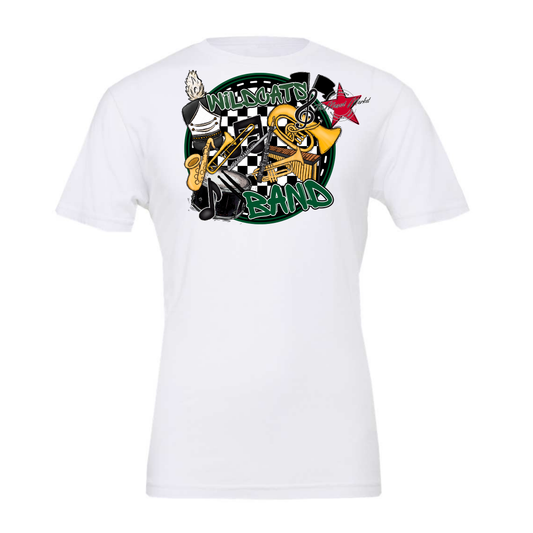 Wildcats Circle Band Design-Green