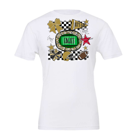 Eagles Checkers Spirit Design-Gold