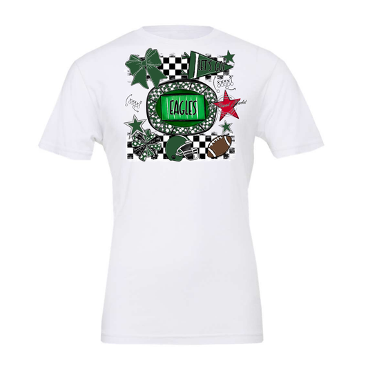 Eagles Checkers Spirit Design-Green