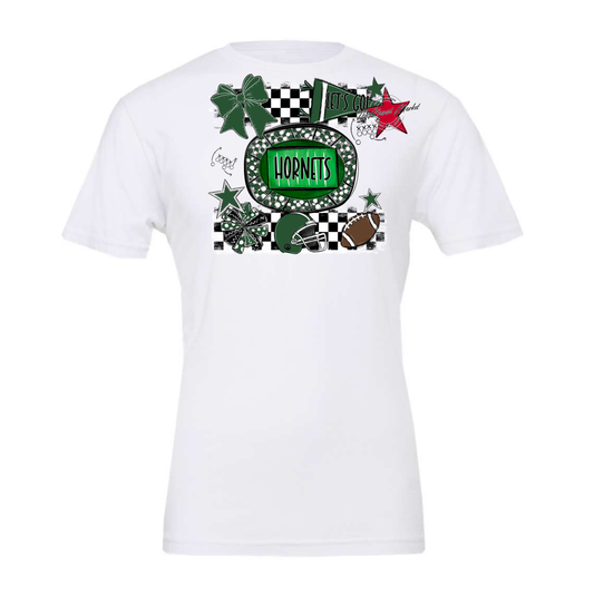 Hornets Checkers Spirit Design-Green