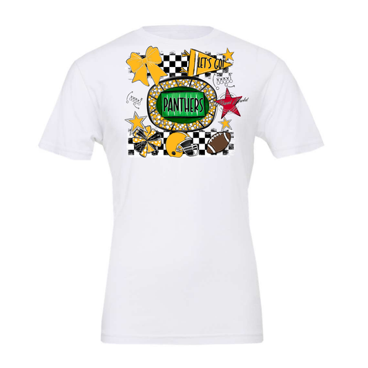 Panthers Checkers Spirit Design-Yellow