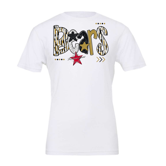 Bears Brushstroke Alpha Design-Gold