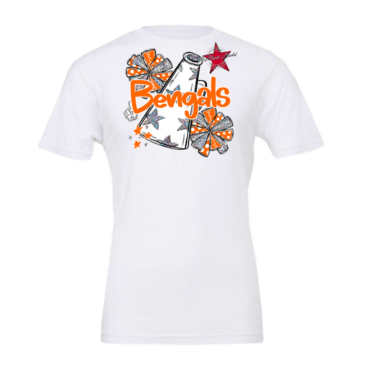 Bengals Holigraphic Megaphone Cheer-Orange