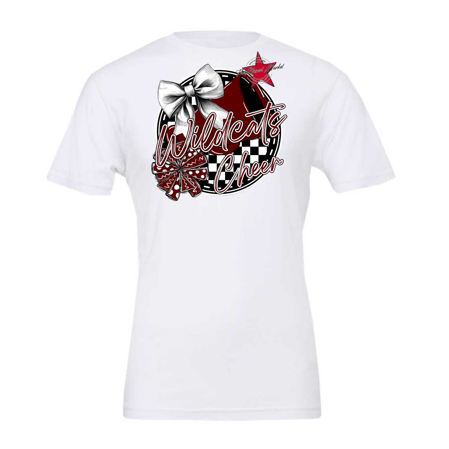 Wildcats Circle Cheer Design-Maroon