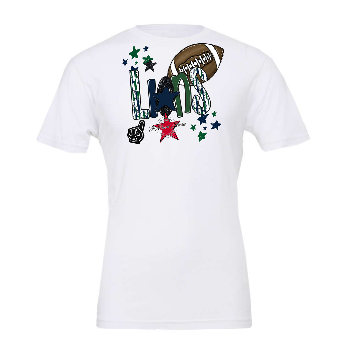 Lions Football Scrape-Navy-Green