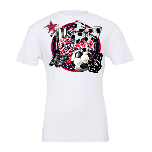 Bears Circle Soccer Design-Navy-Red