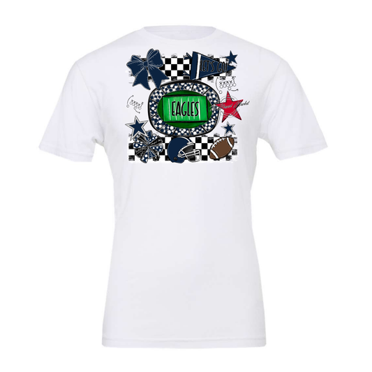 Eagles Checkers Spirit Design-Navy