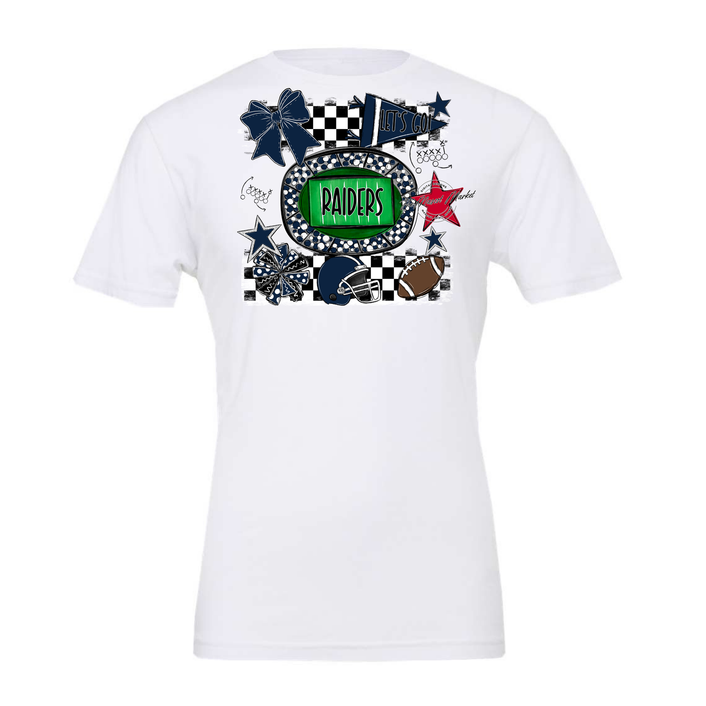 Raiders Checkers Spirit Design-Navy
