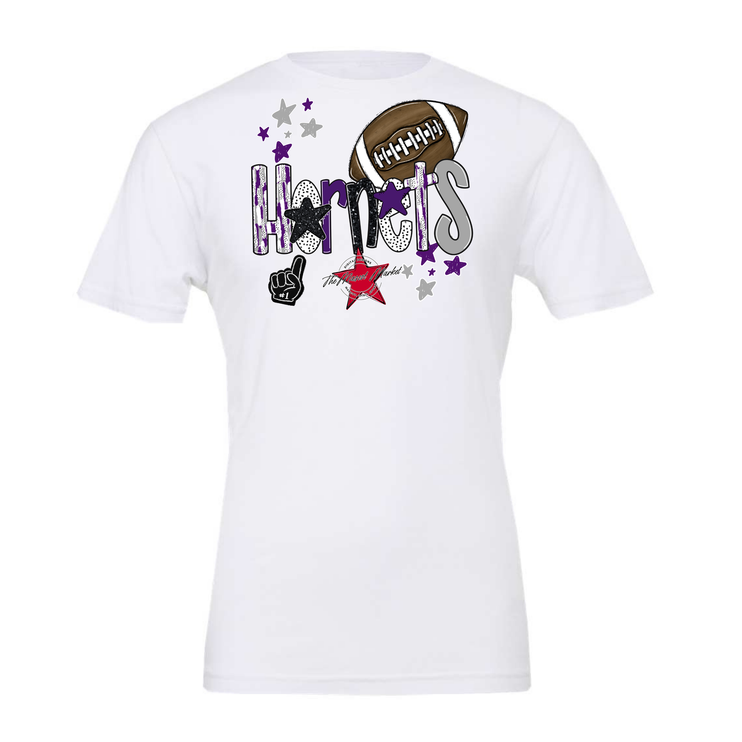 Hornets Football Scrape-Purple-Grey