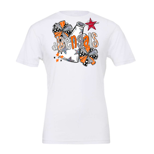 Bengals Cheer Megaphone Scrape-Orange