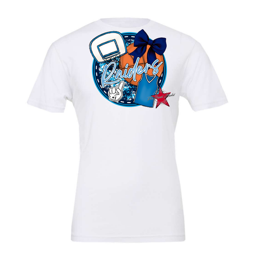 Raiders Circle Basketball Design-Navy-Carolina Blue