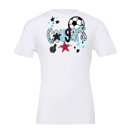 Cougars Soccer Scrape-Columbia Blue