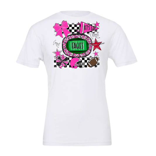 Eagles Checkers Spirit Design-Pink