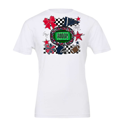 Raiders Checkers Spirit Design-Navy-Red